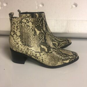 Blondo Snakeskin Ankle Bootie